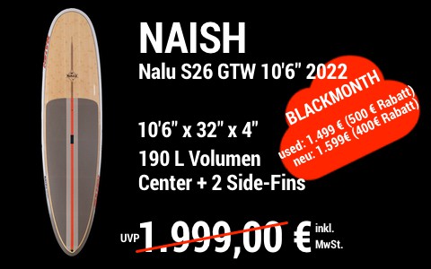 2022 Naish BLACKMONTH MAIN SUP Showroom 2022 Naish Nalu GTW 10.6