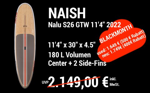 2022 Naish BLACKMONTH MAIN SUP Showroom 2022 Naish Nalu GTW 11.4