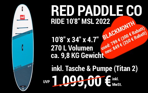 2022 Red BLACKMONTH MAIN SUP Showroom 2022 Red Paddle Co RIDE 10.8