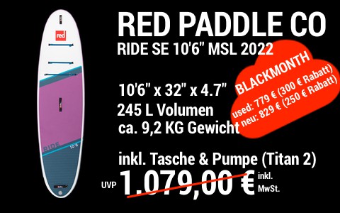 2022 Red BLACKMONTH MAIN SUP Showroom 2022 Red Paddle Co RIDE SE 10.6