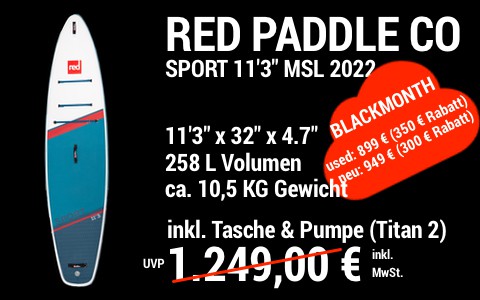 2022 Red BLACKMONTH MAIN SUP Showroom 2022 Red Paddle Co SPORT 11.3