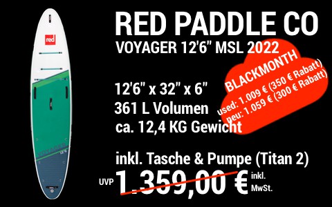 2022 Red BLACKMONTH MAIN SUP Showroom 2022 Red Paddle Co VOYAGER 12.6