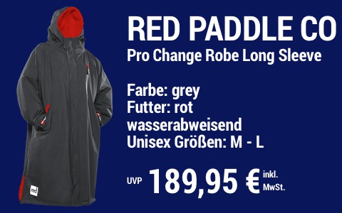 2022 Red Paddle Co Pro Change Robe Long Sleeve grey