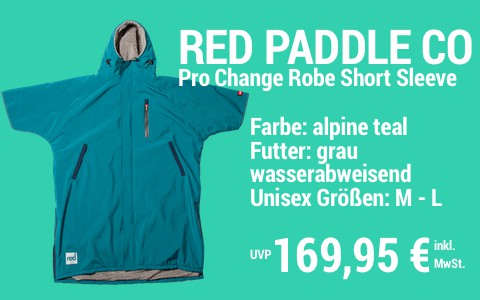 2022 Red Paddle Co Pro Change Robe Short Sleeve alpine teal