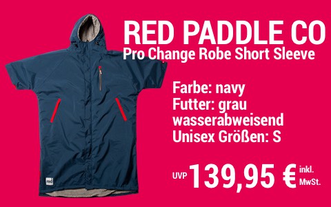 2022 Red Paddle Co Pro Change Robe Short Sleeve navy Kids