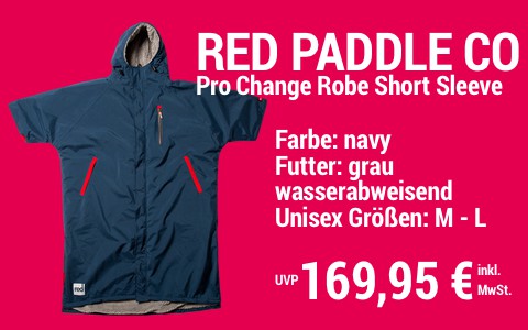 2022 Red Paddle Co Pro Change Robe Short Sleeve navy