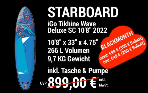 2022 STB BLACKMONTH MAIN SUP Showroom 2022 Starboard iGO Tikhine Wave Deluxe SC 10.8x33x4.75
