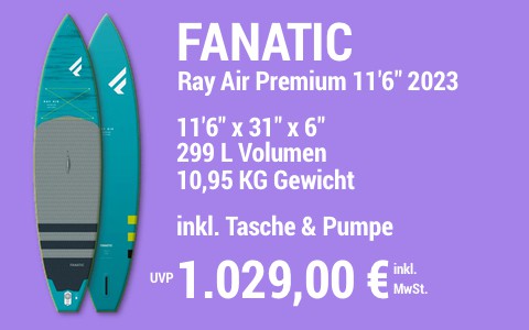 2023 FANATIC 1029 MAIN SUP Showroom 2023 Fanatic Ray Air Premium 11622x3122x622