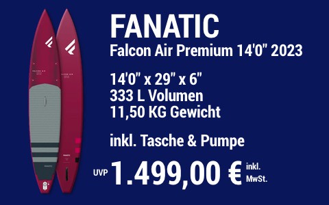 2023 FANATIC 1499 MAIN SUP Showroom 2023 Fanatic Falcon Air Premium 14022x2922x622