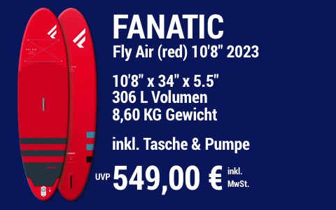 2023 FANATIC 549 MAIN SUP Showroom 2023 Fanatic Fly Air red 10822x3422x5.522