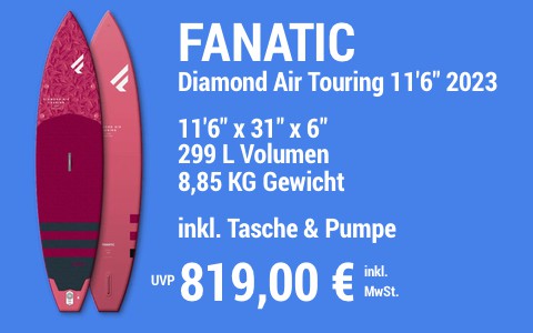 2023 FANATIC 819 MAIN SUP Showroom 2023 Fanatic Diamon Air Touring 11622x3122x622