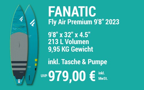 2023 FANATIC 979 MAIN SUP Showroom 2023 Fanatic Fly Air Premium 9822x3222x4.522