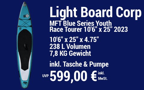2023 LBC 599 MAIN SUP Showroom 2023 Light Board Corp MFT Blue Series Youth Race Tourer 10622 x 2522 x 4.7522