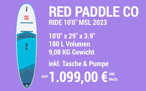 2023 RED PADDLE CO 1099 MAIN SUP Showroom 2023 Red Paddle Co Ride 10022x2922x3.922 MSL