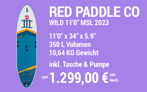 2023 RED PADDLE CO 1299 MAIN SUP Showroom 2023 Red Paddle Co Wild 11022x3422x5.922 MSL