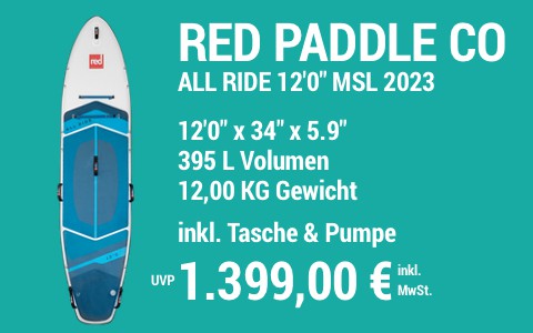 2023 RED PADDLE CO 1399 MAIN SUP Showroom 2023 Red Paddle Co All Ride 12022x3422x5.922 MSL