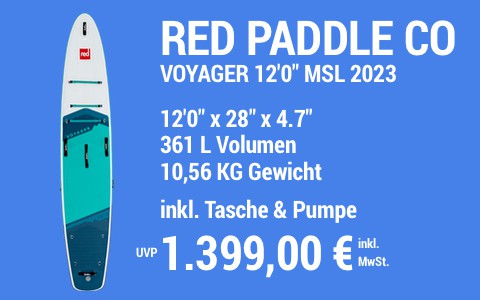 2023 RED PADDLE CO 1399 MAIN SUP Showroom 2023 Red Paddle Co Voyager 12022x2822x4.722 MSL