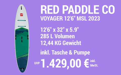 2023 RED PADDLE CO 1429 MAIN SUP Showroom 2023 Red Paddle Co Voyager 12622x3222x5.922 MSL