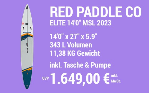 2023 RED PADDLE CO 1649 MAIN SUP Showroom 2023 Red Paddle Co Elite 14022x2722x5.922 MSL