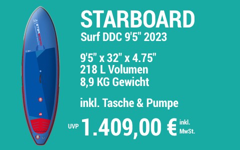 2023 STARBOARD 1409 MAIN SUP Showroom 2023 Starboard Surf DDC 9522x3222x4.7522