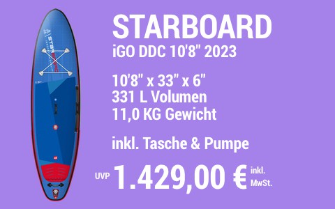 2023 STARBOARD 1429 MAIN SUP Showroom 2023 Starboard iGO DDC 10822x3322x622