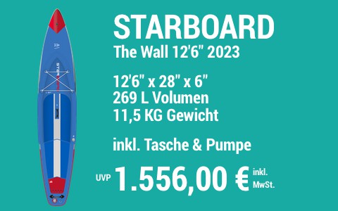 2023 STARBOARD 1556 MAIN SUP Showroom 2023 Starboard The Wall 12622x2822x622