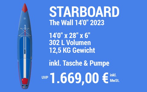 2023 STARBOARD 1669 MAIN SUP Showroom 2023 Starboard The Wall 14022x2822x622
