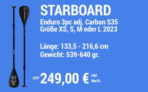 2023 STARBOARD 249 MAIN SUP Showroom 2023 Starboard Paddel Enduro 3pc Adj Carbon S35