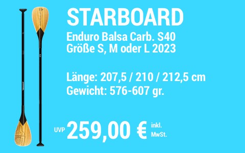 2023 STARBOARD 259 MAIN SUP Showroom 2023 Starboard Paddel Enduro Balsa Carbon S40