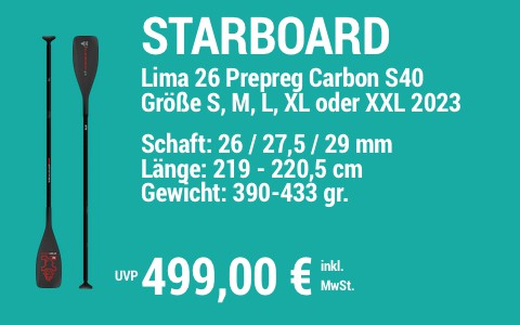 2023 STARBOARD 499 MAIN SUP Showroom 2023 Starboard Paddel Lima 2627529mm Prepreg Carbon S40