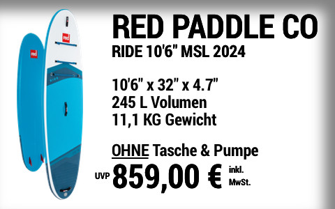 2024 RED PADDLE CO 1099 MAIN SUP Showroom 2024 Red Paddle Co RIDE 10622x3222x4 v2.722  Board only