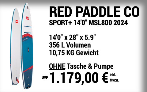 2024 RED PADDLE CO 1179 MAIN SUP Showroom 2024 Red Paddle Co SPORT+ 14022x2822x5 v4.922 Board only