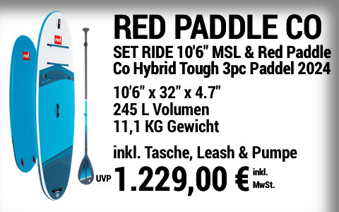 2024 RED PADDLE CO 1229 MAIN SUP Showroom 2024 Red Paddle Co SET RIDE 10622x3222x4 v2.722 Red Paddle Co Hybrid Tough 3pc CL Paddle