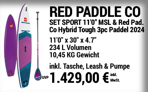 2024 RED PADDLE CO 1429 MAIN SUP Showroom 2024 Red Paddle Co SET SPORT SE 11022x3022x4 v3.722 Red Paddle Co Hybrid Tough 3pc CL Paddle