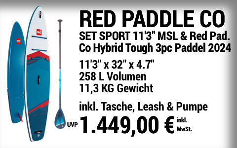 2024 RED PADDLE CO 1449 MAIN SUP Showroom 2024 Red Paddle Co SET SPORT 11322x3222x4 v3.722 Red Paddle Co Hybrid Tough 3pc CL Paddle