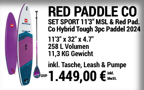 2024 RED PADDLE CO 1449 MAIN SUP Showroom 2024 Red Paddle Co SET SPORT SE 11322x3222x4 v3.722 Red Paddle Co Hybrid Tough 3pc CL Paddle