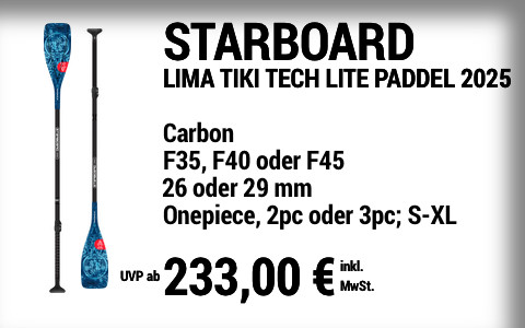 2025 STARBOARD 233 MAIN SUP Showroom 2025 Starboard LIMA Tiki Tech Lite Paddel