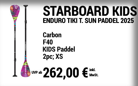 2025 STARBOARD 262 MAIN SUP Showroom 2025 Starboard ENDURO Kids Tiki Tech Sun Paddel