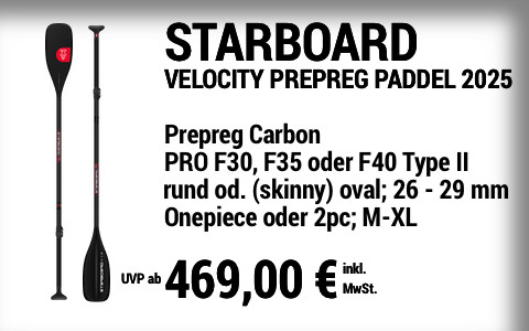 2025 STARBOARD 469 MAIN SUP Showroom 2025 Starboard VELOCITY Prepreg Paddel