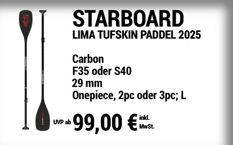 2025 STARBOARD 99 MAIN SUP Showroom 2025 Starboard LIMA Tufskin Paddel